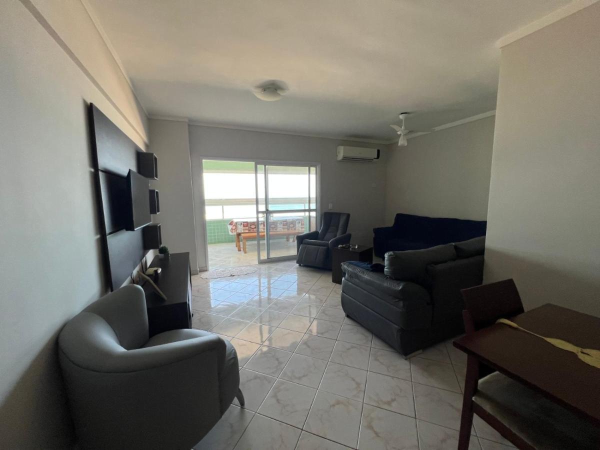 Apartamento Guilhermina De Frente Para O Mar Praia Grande  Luaran gambar