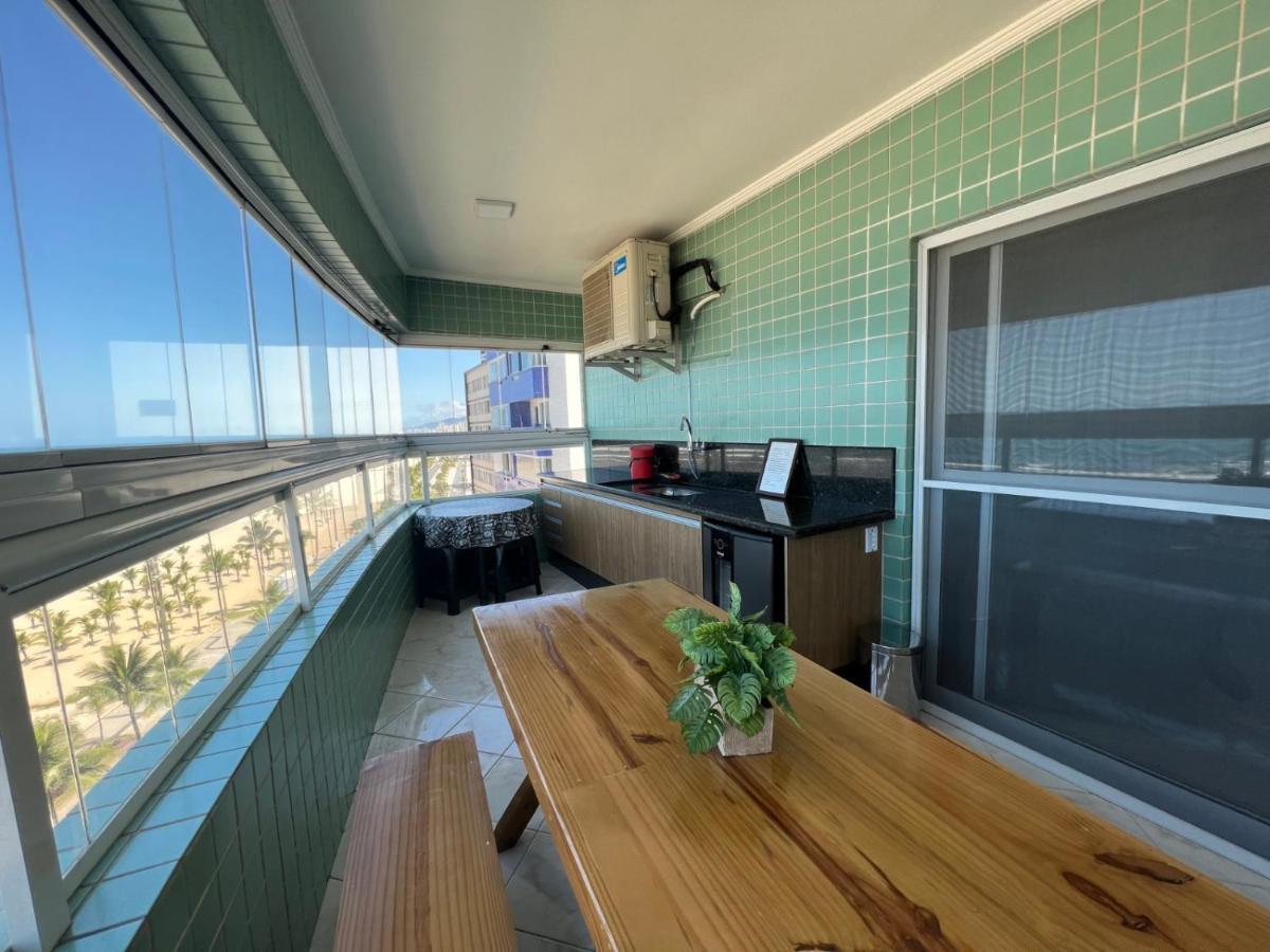 Apartamento Guilhermina De Frente Para O Mar Praia Grande  Luaran gambar