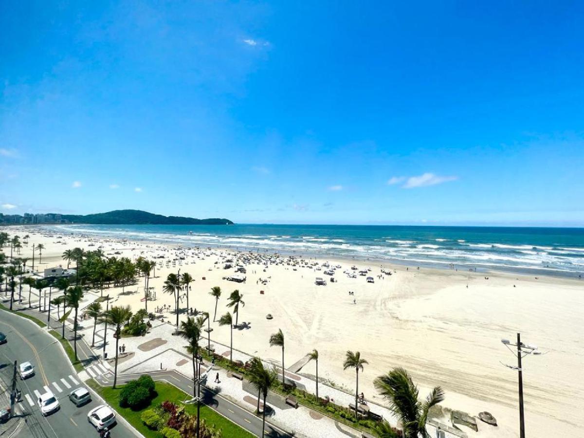 Apartamento Guilhermina De Frente Para O Mar Praia Grande  Luaran gambar
