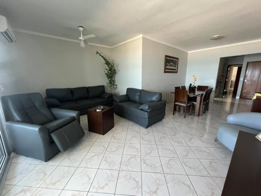 Apartamento Guilhermina De Frente Para O Mar Praia Grande  Luaran gambar